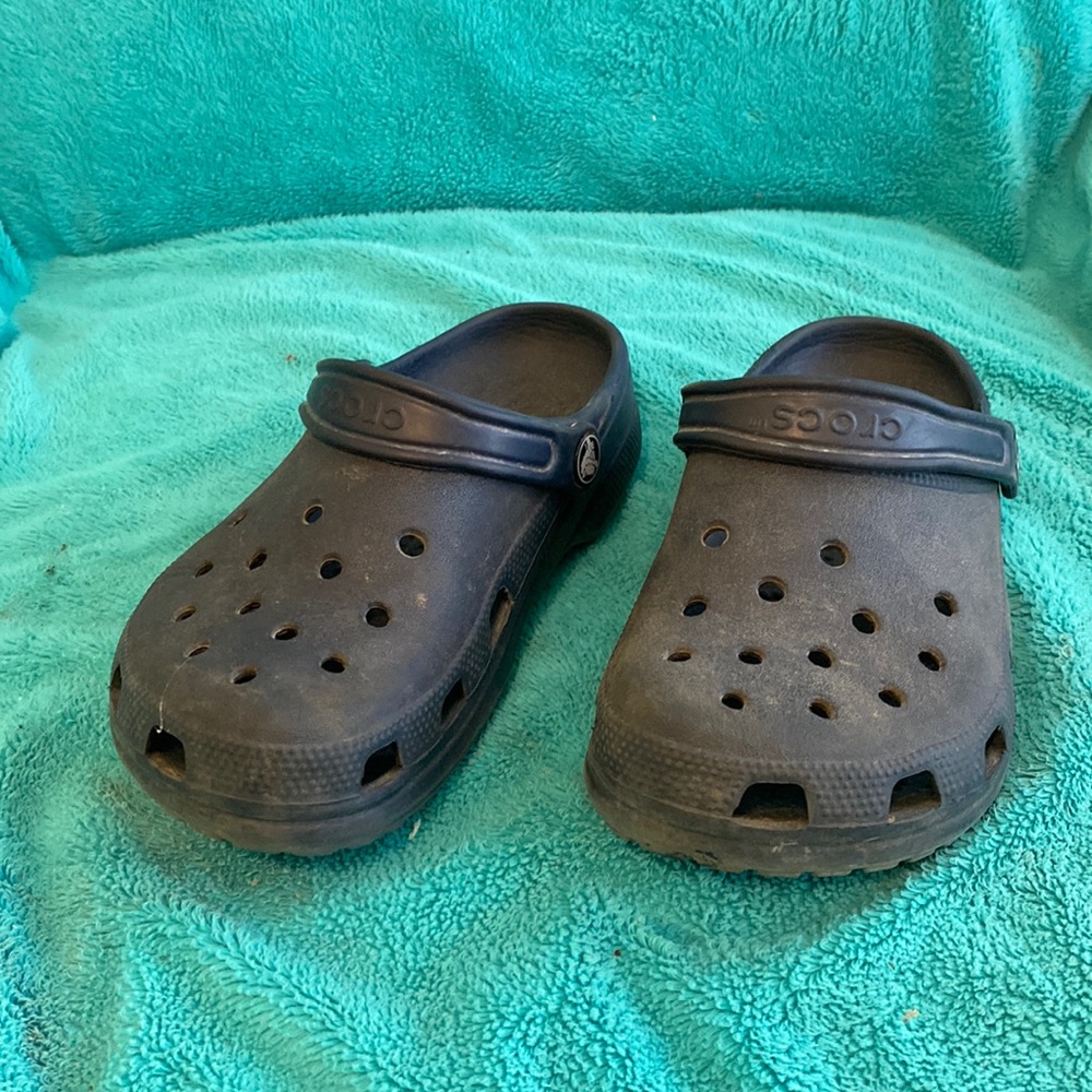Navy Crocs